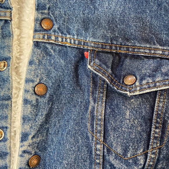 Vintage Rare Levi's Made in USA Sherpa Jacket Fits L/XL Great Condition - Picture 4 of 4
